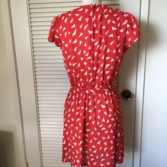 Vintage red print dress - Picture 2 of 3